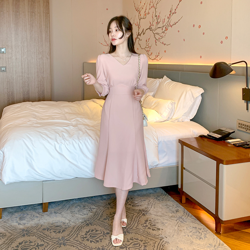 パフスリーブマーメイドワンピース LAISSE PASSE（レッセパッセ）の「【美人百花6月号掲載