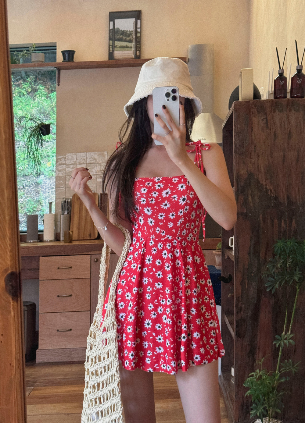 DAZY レディース ワンピース水着 花柄 ベージュ 1841434_info_CFAF48CE-CC31-