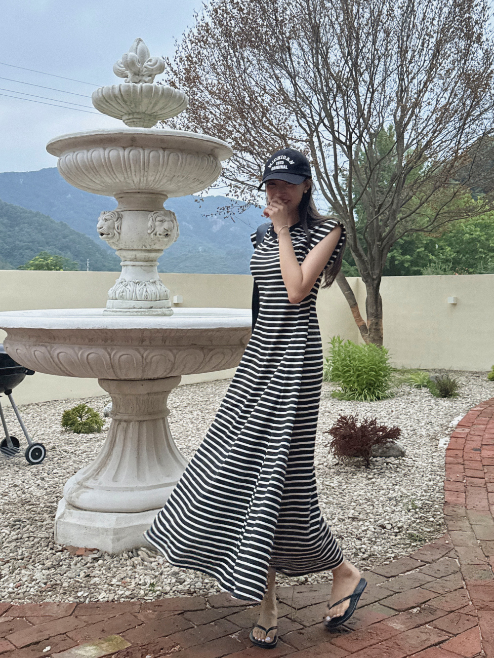 【美品】MONCLER　ボーダー異素材Aラインワンピース Aラインボーダーワンピース | レディースファッション通販 - DHOLIC