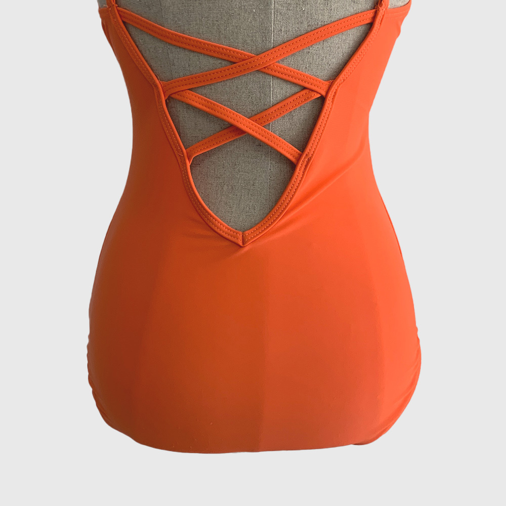 バッククロスストラップワンピース水着 | レディースファッション通販