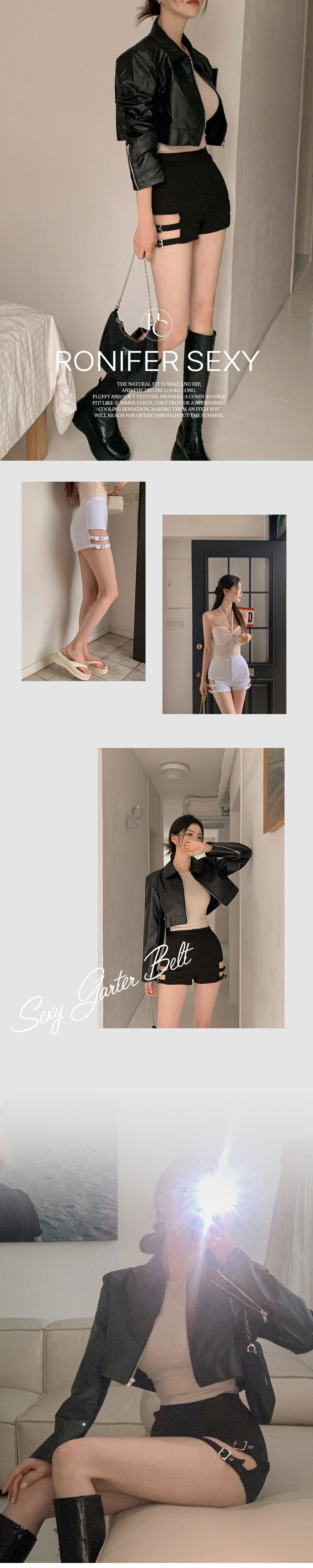 【美品✨】8YARDS ショートパンツ Dカン付 トリコロールカラー M サイドガーターベルトショートパンツ | レディースファッション