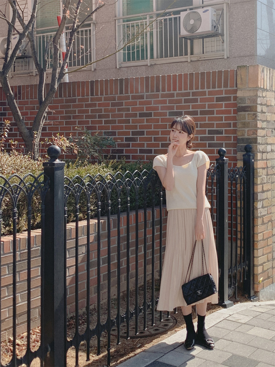 シフォンプリーツスカート | レディースファッション通販 - DHOLIC