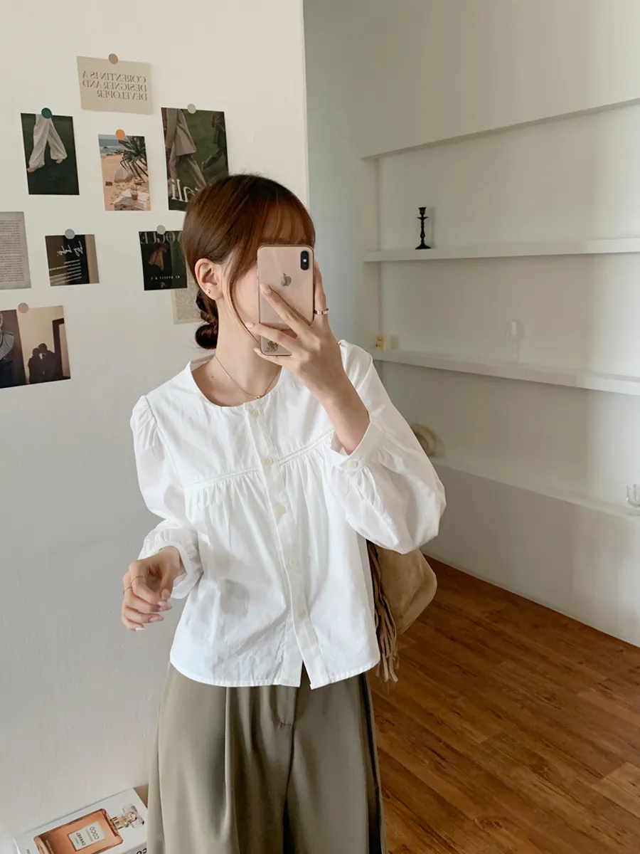 블라우스 모델 착용 이미지-S1L38