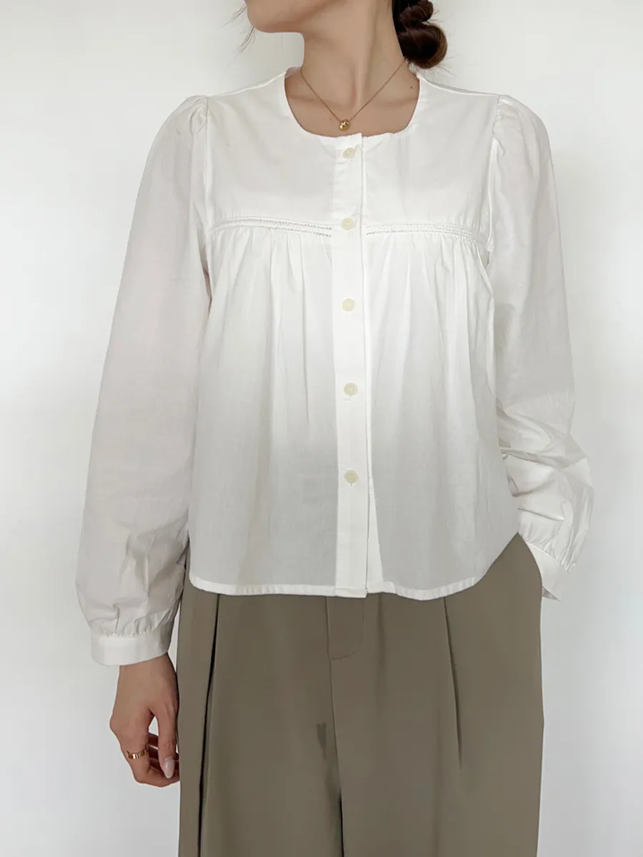 블라우스 모델 착용 이미지-S1L51