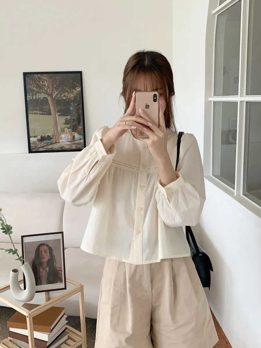 블라우스 모델 착용 이미지-S1L31