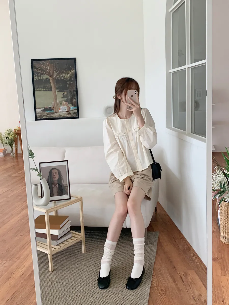 블라우스 모델 착용 이미지-S1L29