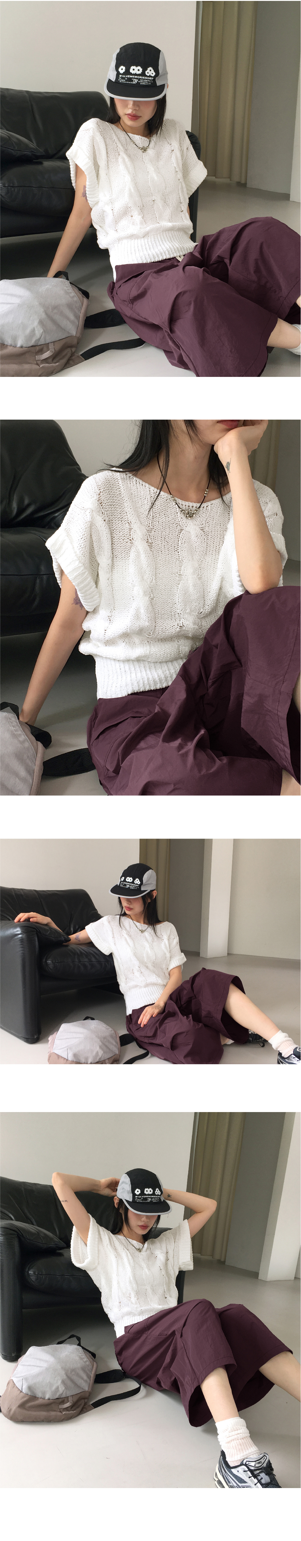 アセテート7分丈ワイドカーゴパンツ | レディースファッション