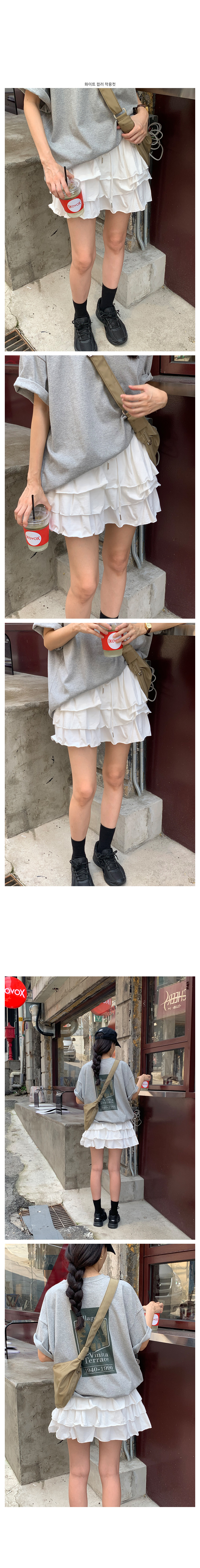 ドロストフリルミニスカートパンツ | レディースファッション
