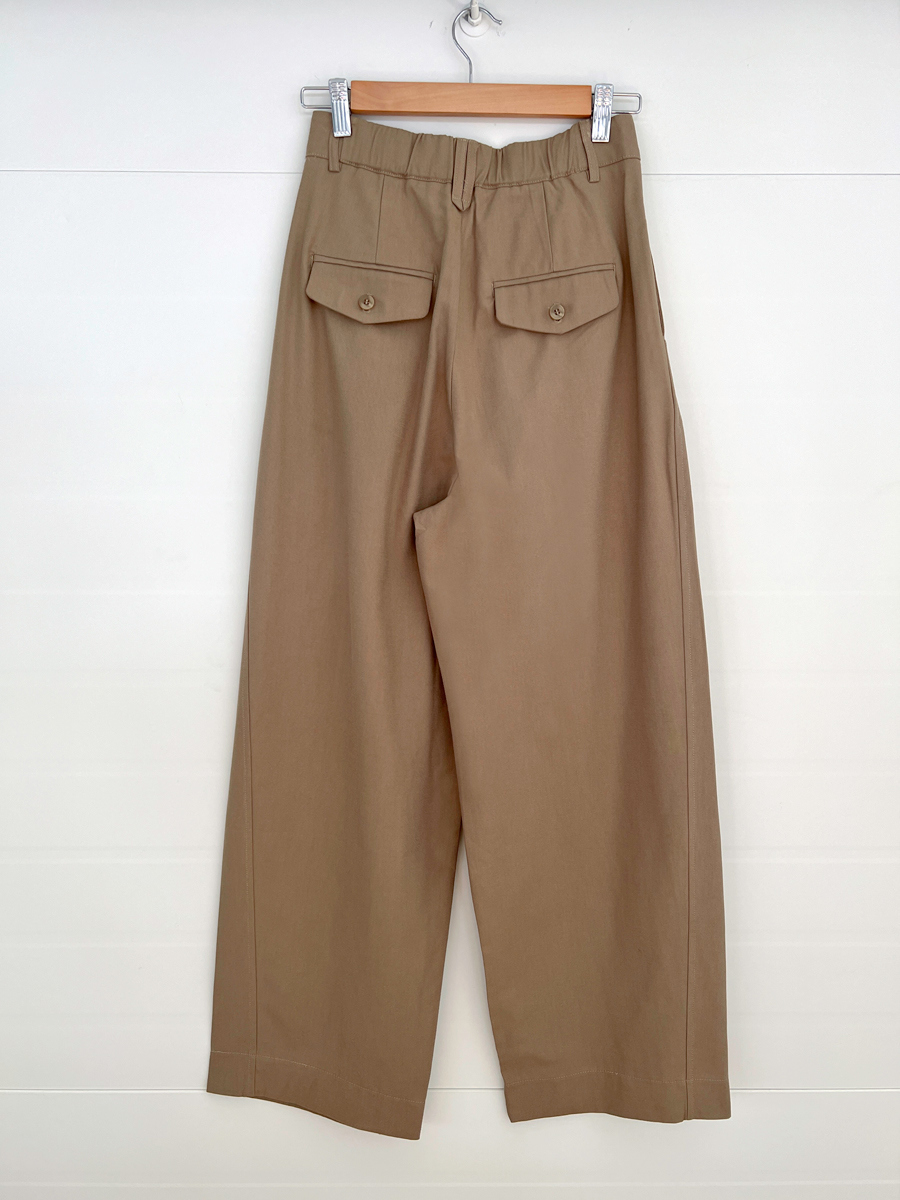 DT♪ 1EDITTO コットンパンツ ズボン 関税込 ツータックワイドデニムパンツ | KOBUNSHA SELECT SHOP