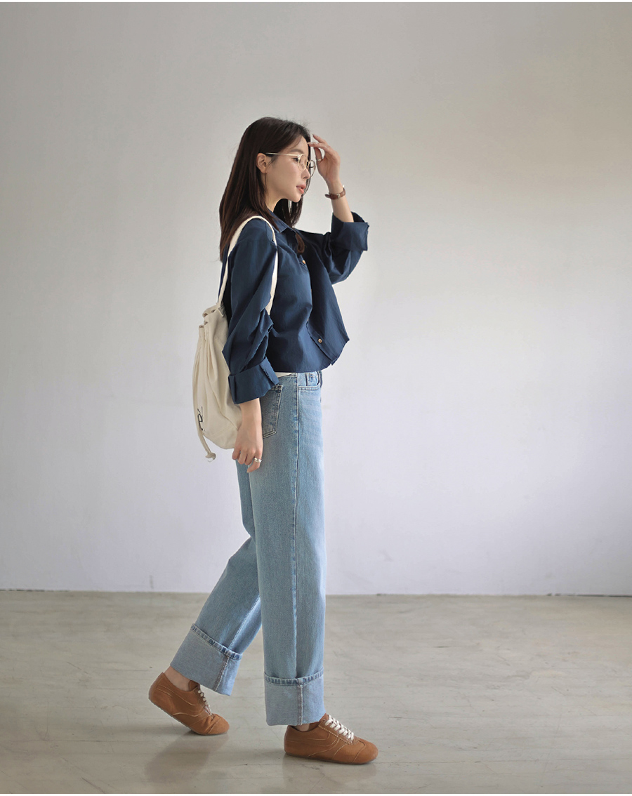 The North Face ストレートデニムパンツ ライトブルー THE NORTH FACE PURPLE LABEL Denim Wide Tapered Pants Indigo