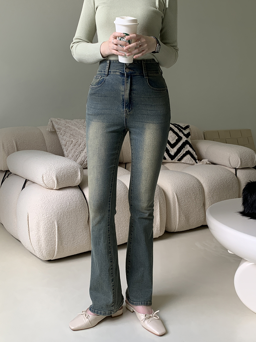 3TYPEツーボタンハイウエストフレアデニムパンツ | レディース 3TYPEツーボタンハイウエストフレアデニムパンツ | レディース