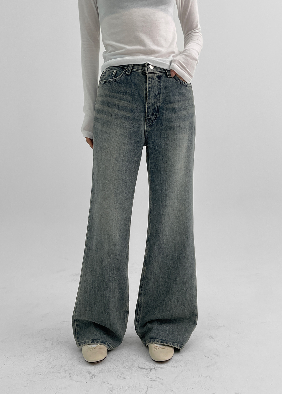 ディオール　23SSヘリテージウォッシュ　ワイドデニムパンツ　新品未使用　正規品 ウォッシュワイドフレアデニムパンツ | レディースファッション通販