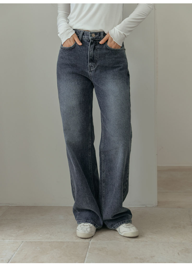 ディニテコリエ カーヴィーウォッシュパンツ ブルーグレー カーヴィーウォッシュpants 80242374 | BlueOnionStore
