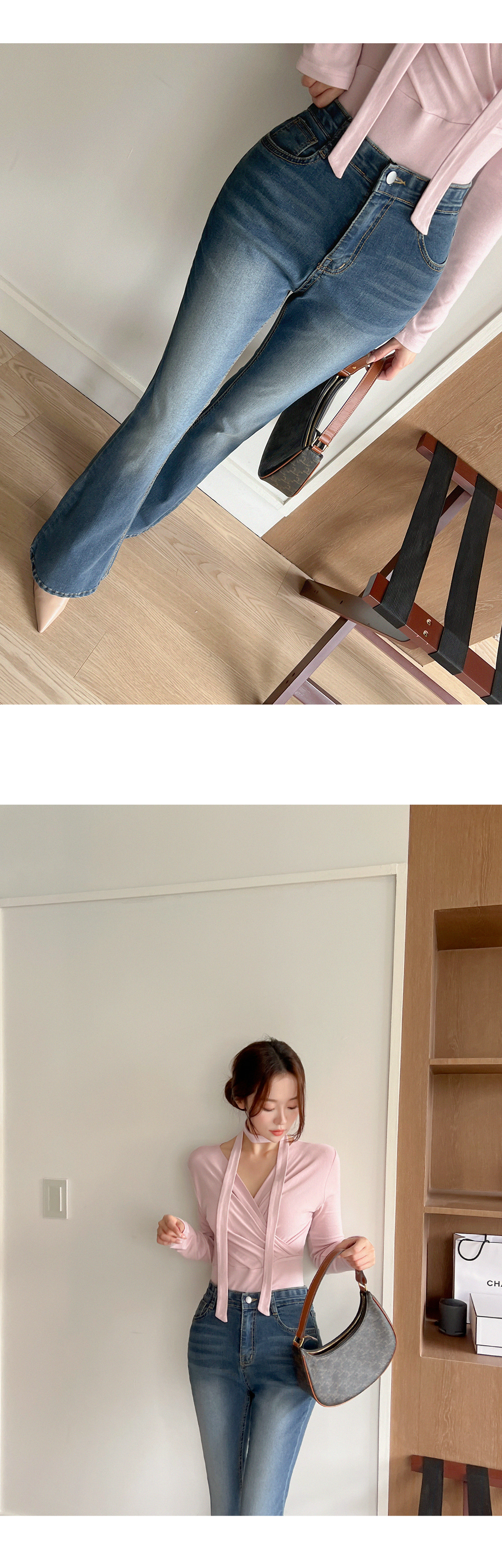 スリムウォッシュフレアデニムパンツ | レディースファッション通販