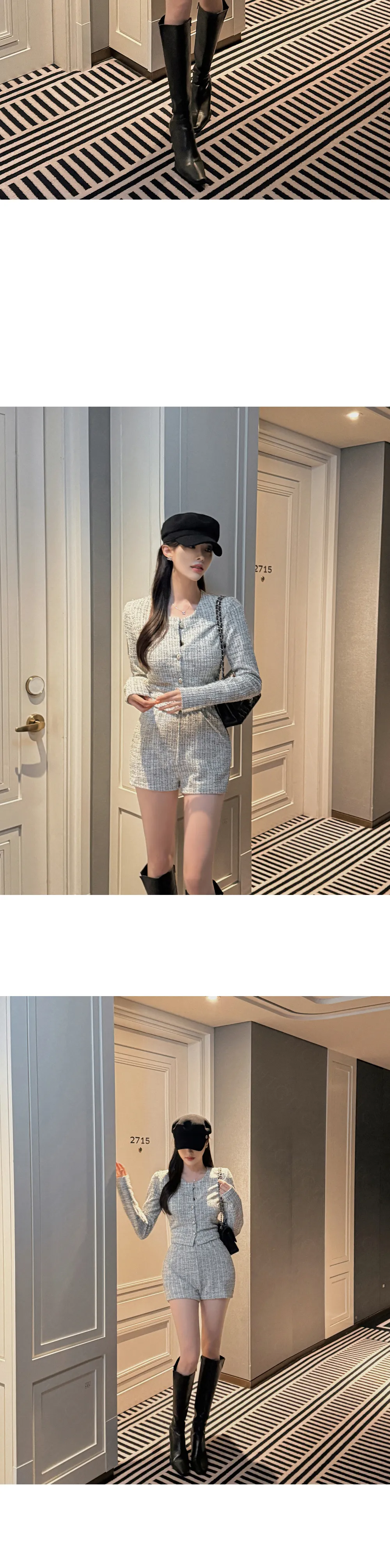 ツイードジャケット&ショートパンツSET | レディースファッション通販  