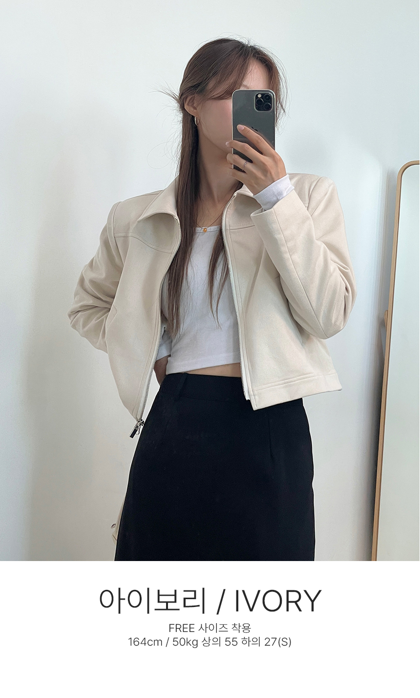 人気ランキング スエード調カラーダブルジップショートジャンパー | レディース Jacket Outer