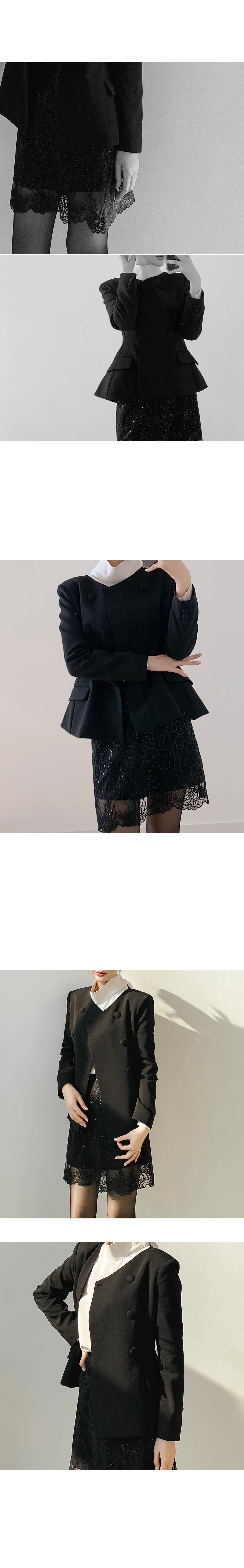 新品タグ付き✨ココディール ペプラムジャケット ダブルボタン アイボリー S T/Rペプラムジャケット｜PETAL ONLINE（ペタルオンライン）