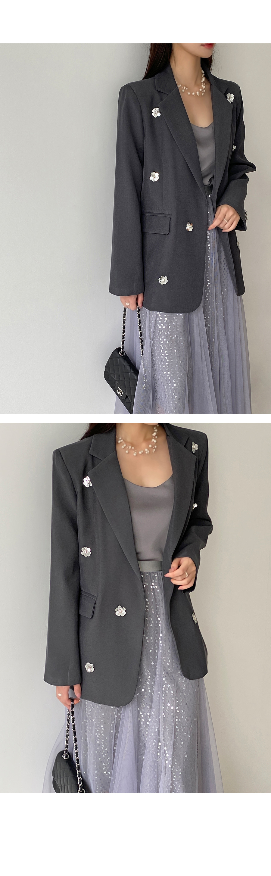 【タグ付き】リゼクシー♡パール♡ビジュー♡アウター RUIRUE BOUTIQUE ダッフルコート コート ウール100