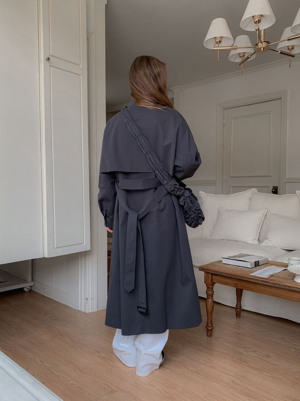 ベルト付ハイネックトレンチコート | レディースファッション通販 - DHOLIC