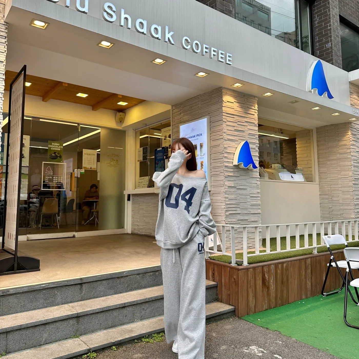 9090グレー スウェット パンツセットアップ（9090 OG Logo Sweat Pants 