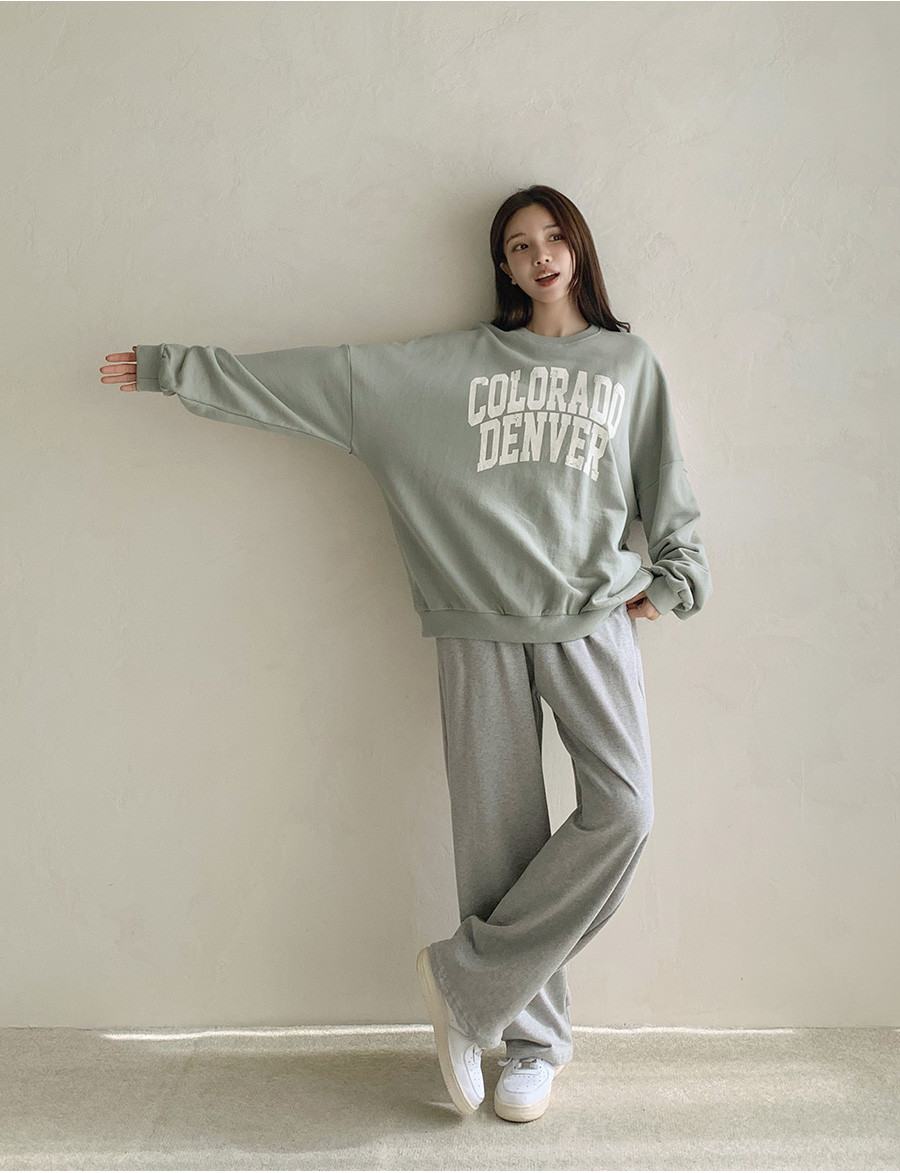 DENVERプリント オーバーサイズスウェット グレー DENVERプリントボクシースウェット | レディースファッション通販 - DHOLIC