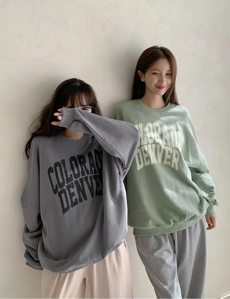 DENVERプリントボクシースウェット | レディースファッション通販 - DHOLIC