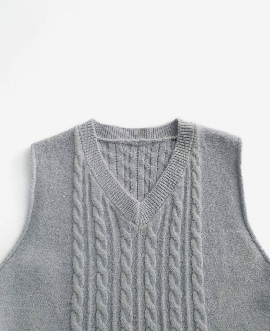 ♦HOBBS LONDON♦ ハリスニットベスト オーバサイズゼブラ柄Vネックニットベスト BM0916 【MASONPRINCE