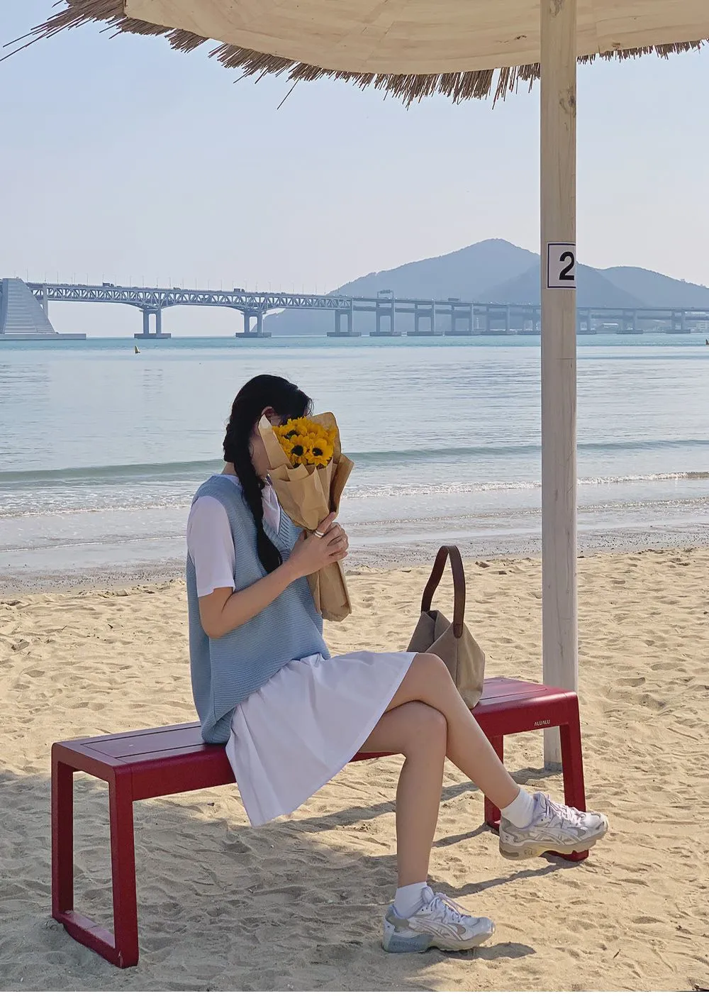 달콤양두 V넥루즈핏 니트조끼