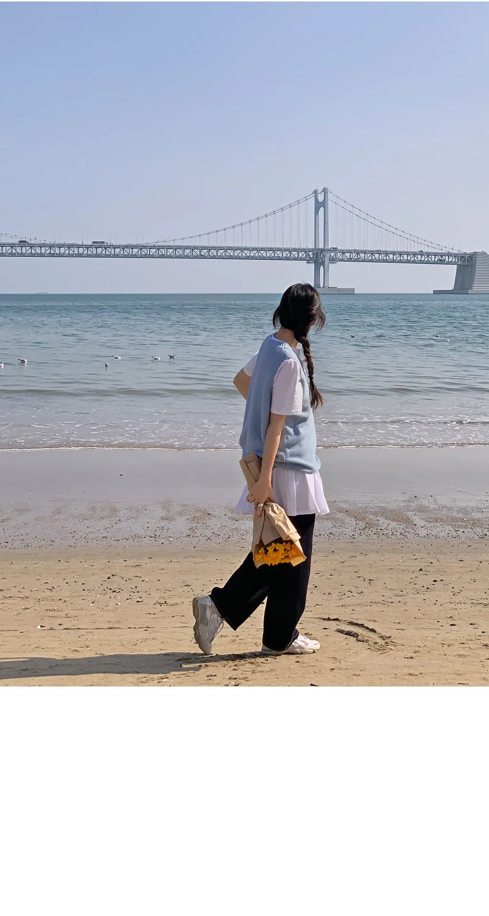 달콤양두 V넥루즈핏 니트조끼