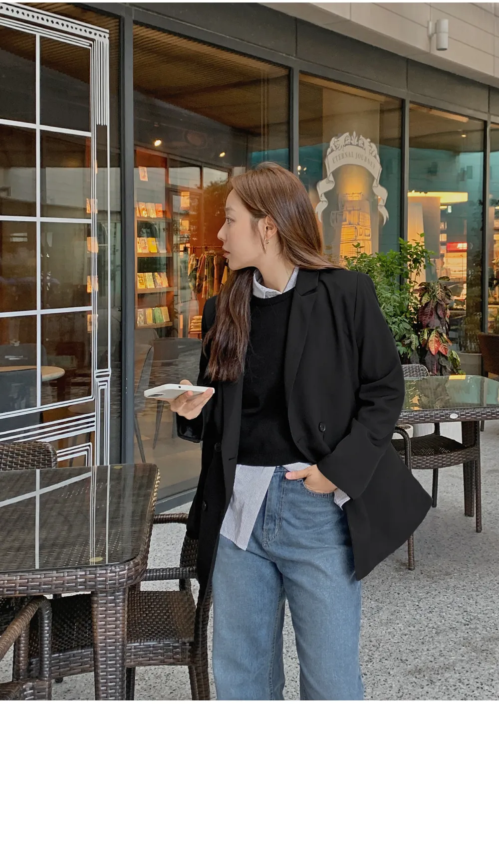 제스티 테일러드더블자켓