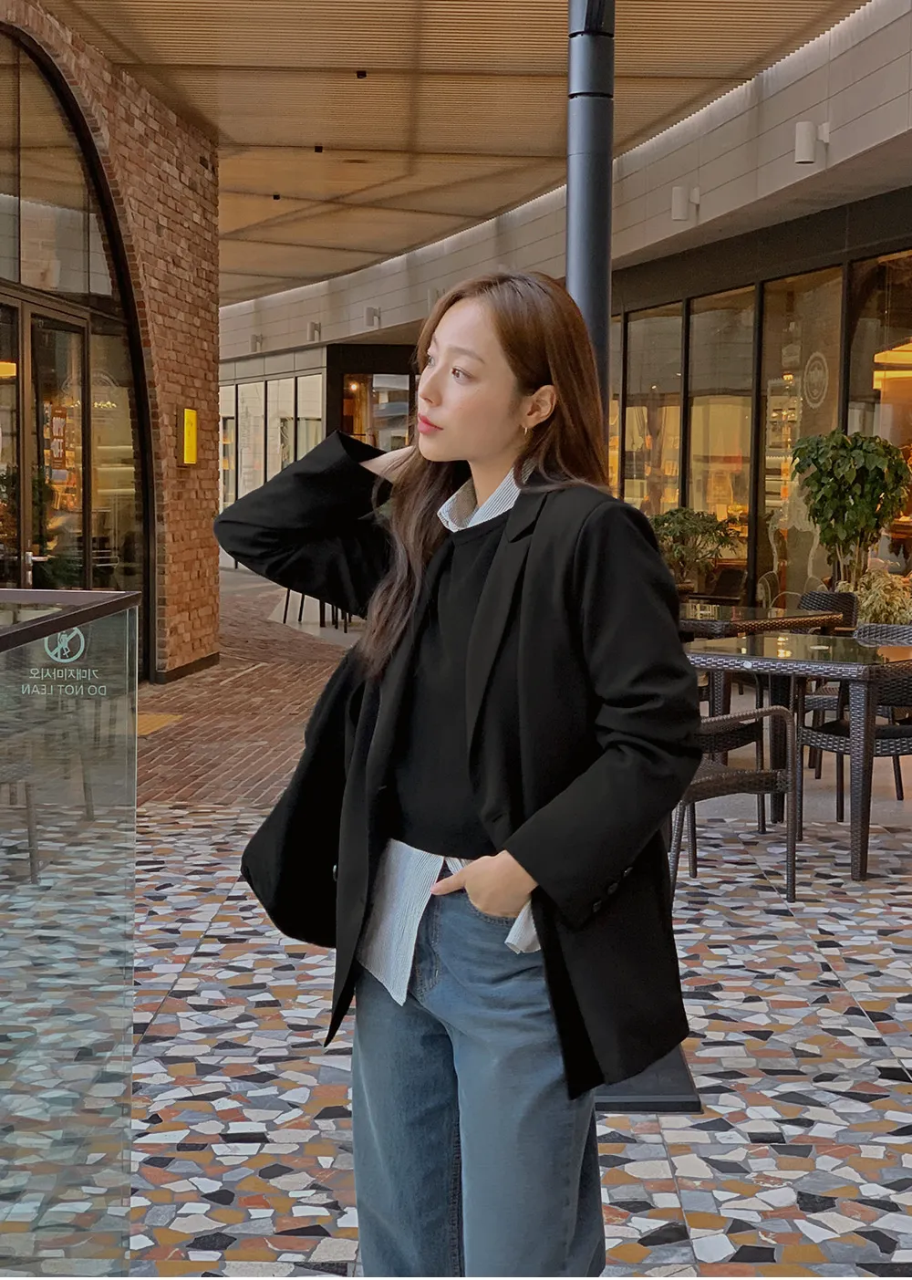 제스티 테일러드더블자켓