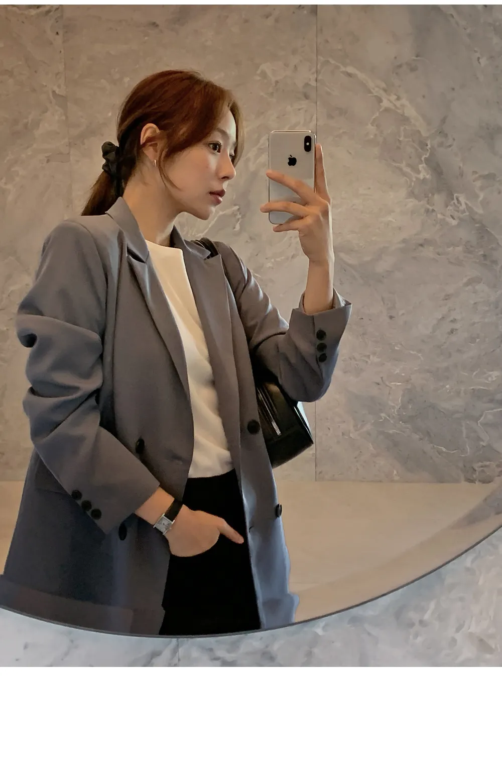 제스티 테일러드더블자켓