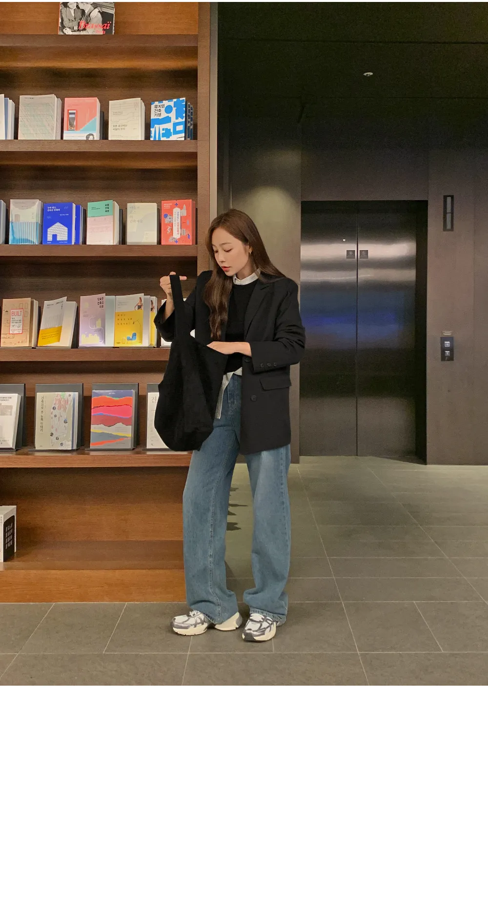 제스티 테일러드더블자켓