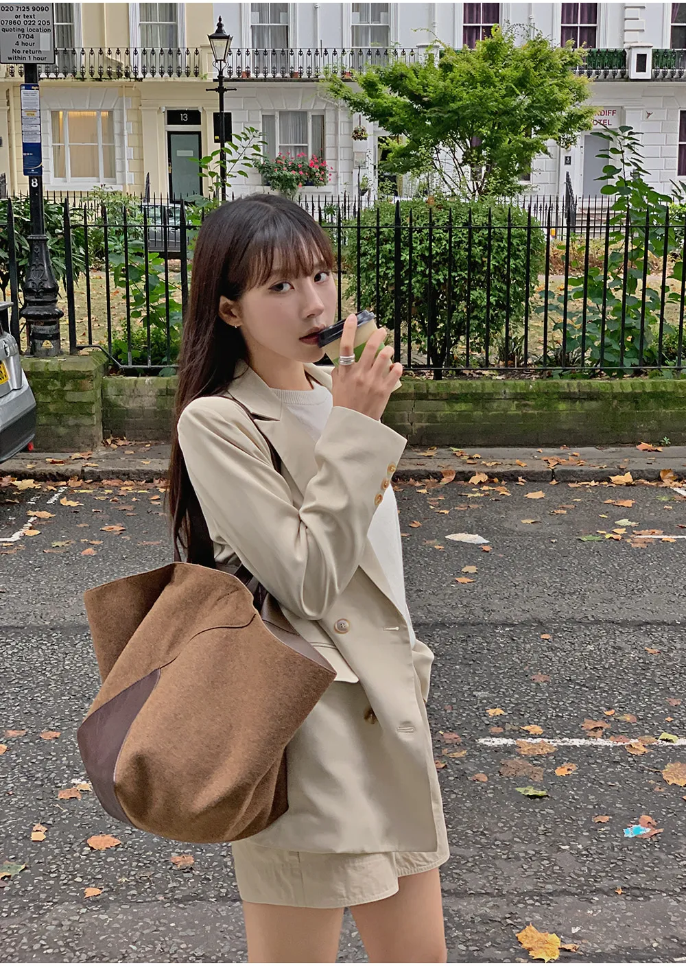 제스티 테일러드더블자켓