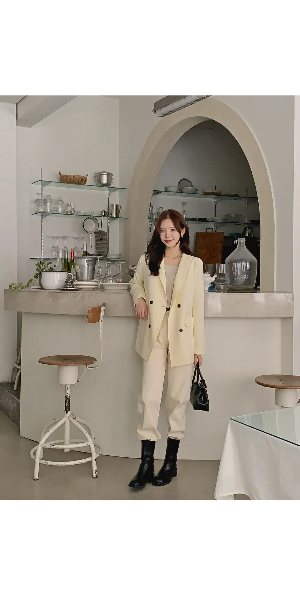 제스티 테일러드더블자켓