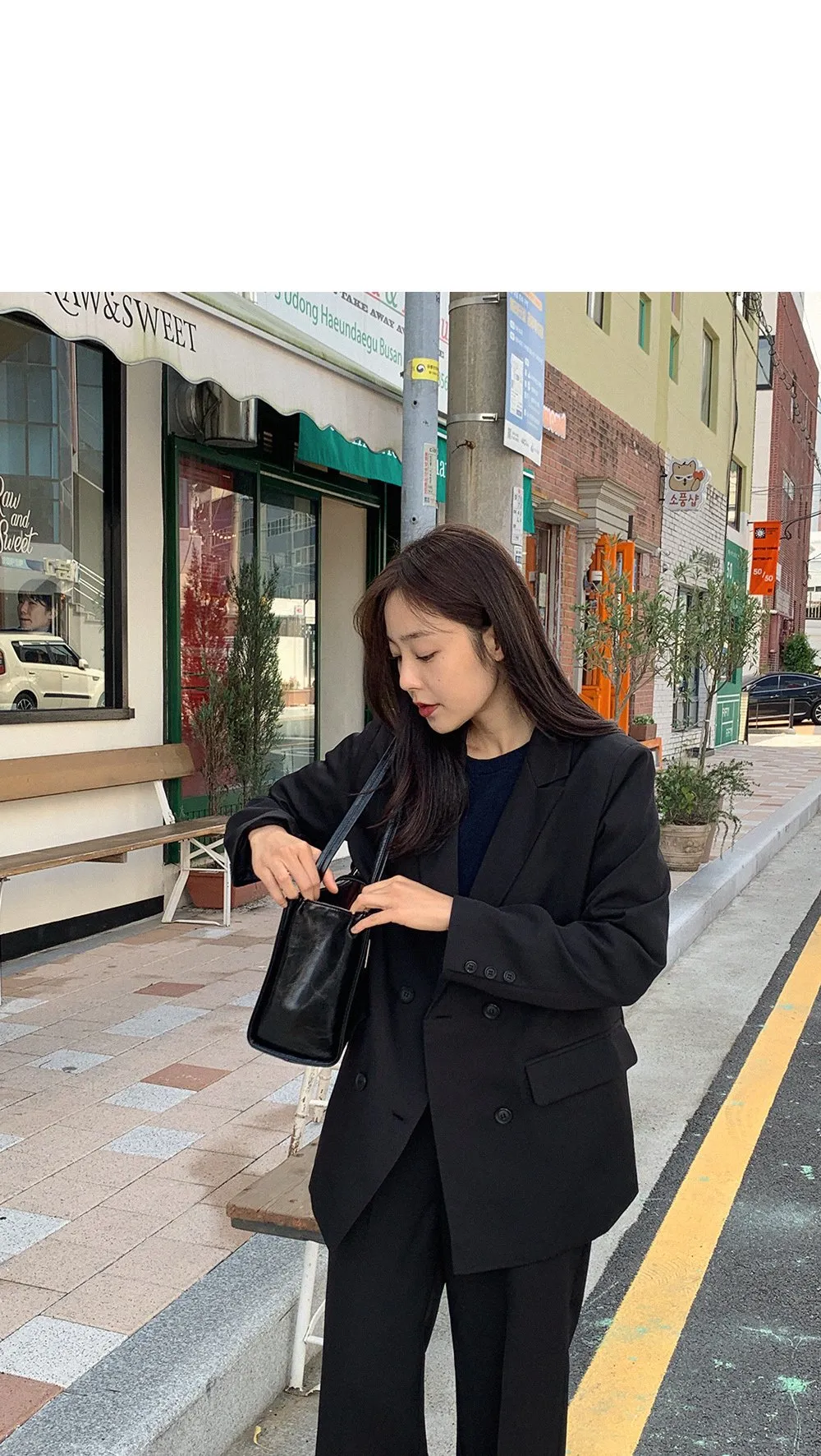 제스티 테일러드더블자켓