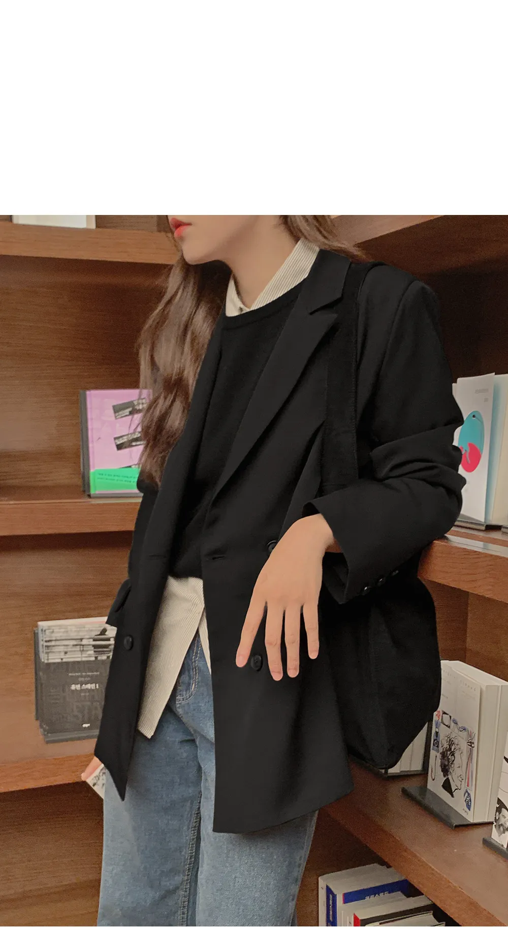 제스티 테일러드더블자켓