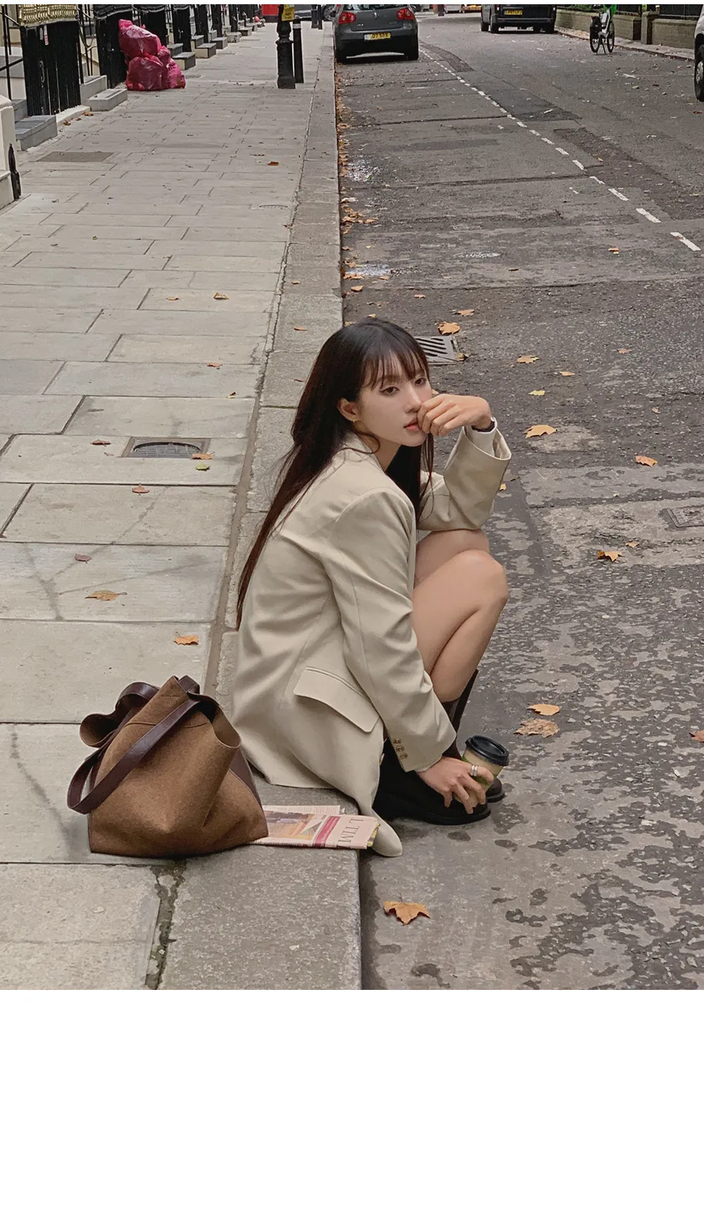 제스티 테일러드더블자켓