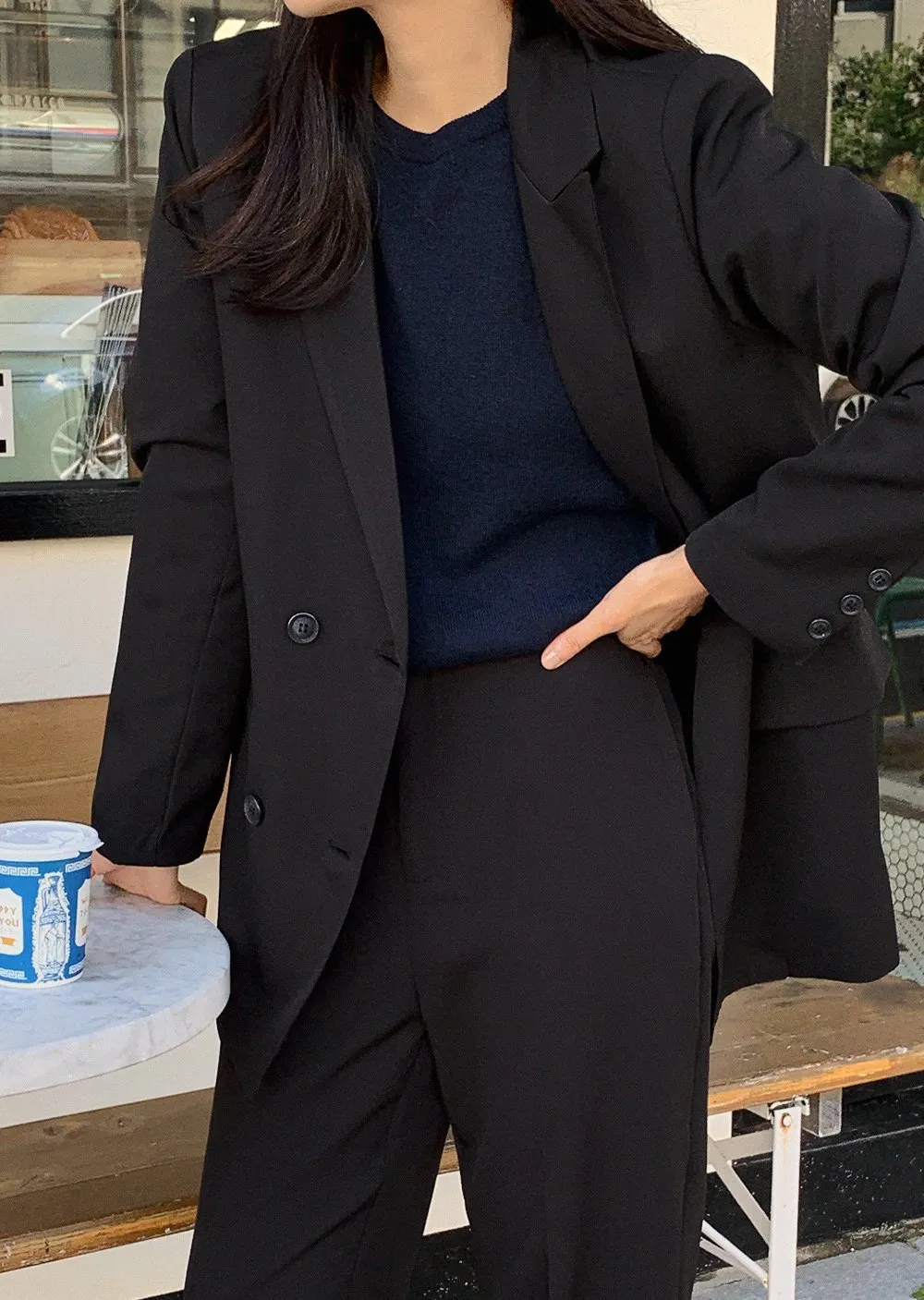 제스티 테일러드더블자켓