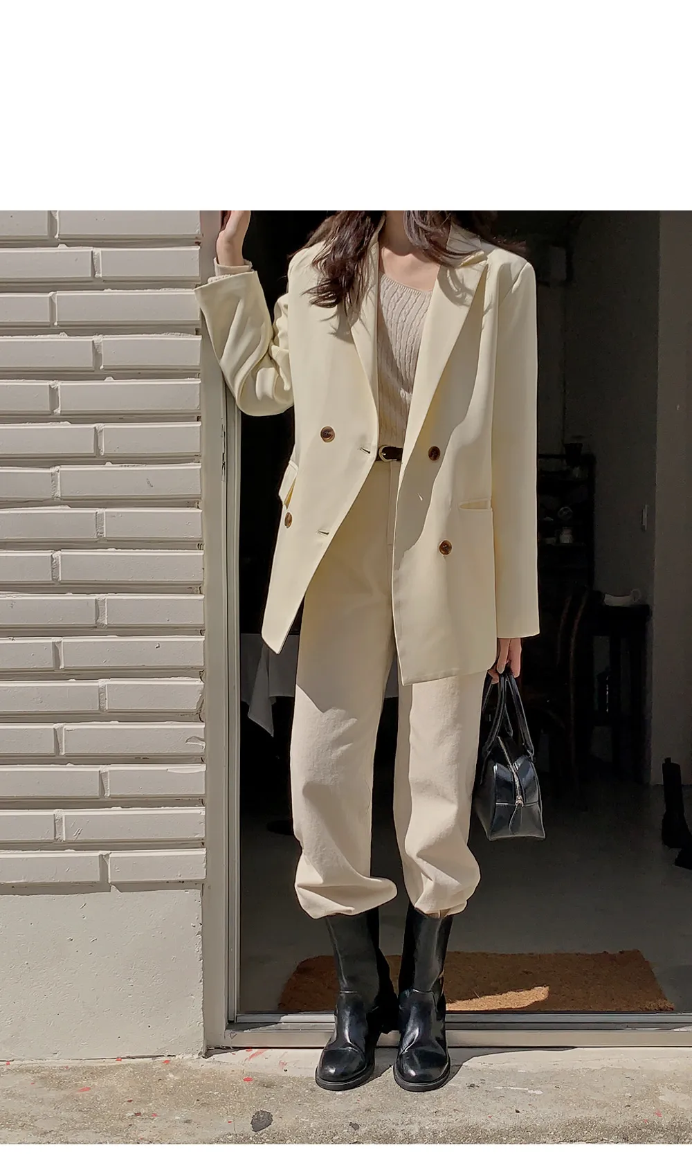 제스티 테일러드더블자켓
