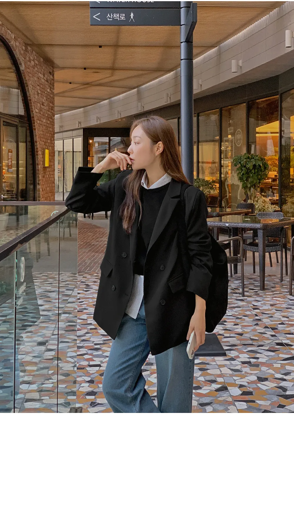 제스티 테일러드더블자켓
