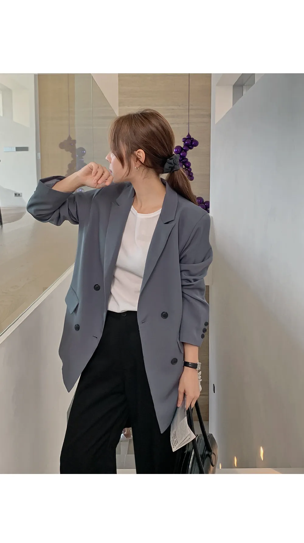 제스티 테일러드더블자켓