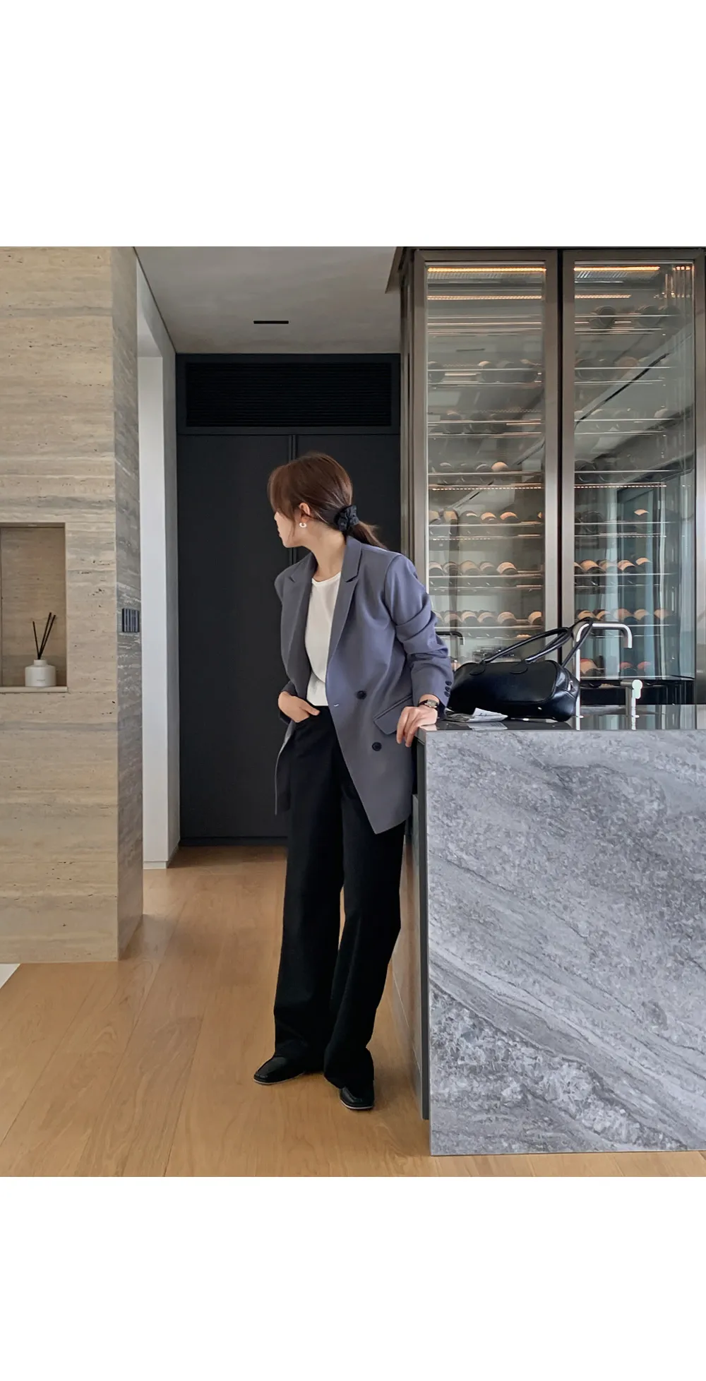 제스티 테일러드더블자켓