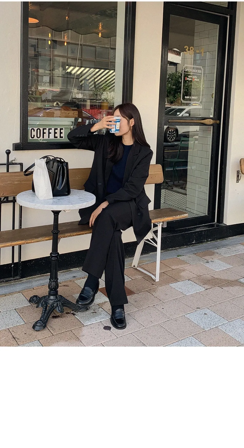 제스티 테일러드더블자켓