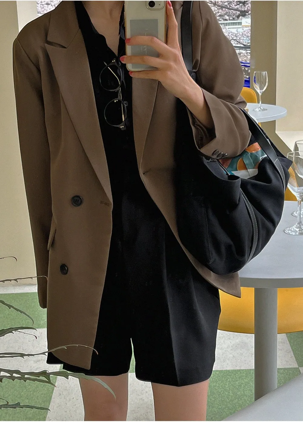 제스티 테일러드더블자켓