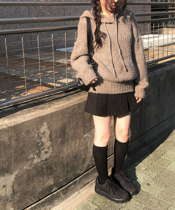 デザインプリーツミニスカート/black ブラックプリーツミニスカート | レディースファッション通販 - DHOLIC