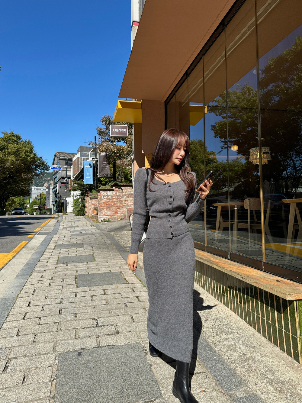 Sandy Liang straw カーディガンスカートセット Sandy Liang straw カーディガンスカートセット