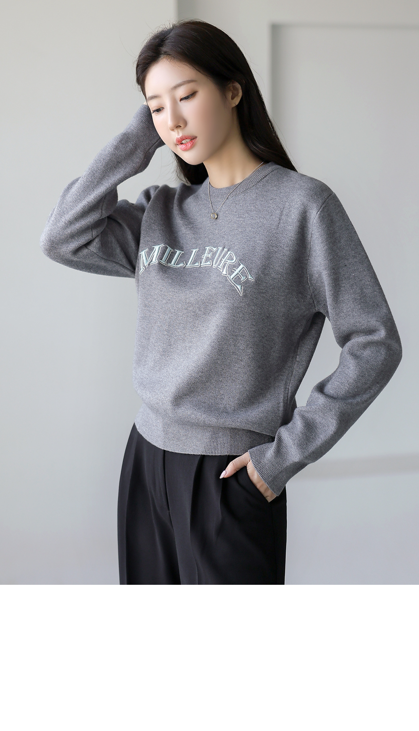 新品タグ付 Rirandture コルセット付刺繍ニット Rirandture（リランドチュール）の「cat刺繍ニットプルオーバー