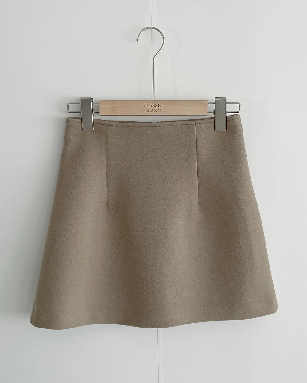 미니 스커트 오트밀 색상 이미지-S1L82