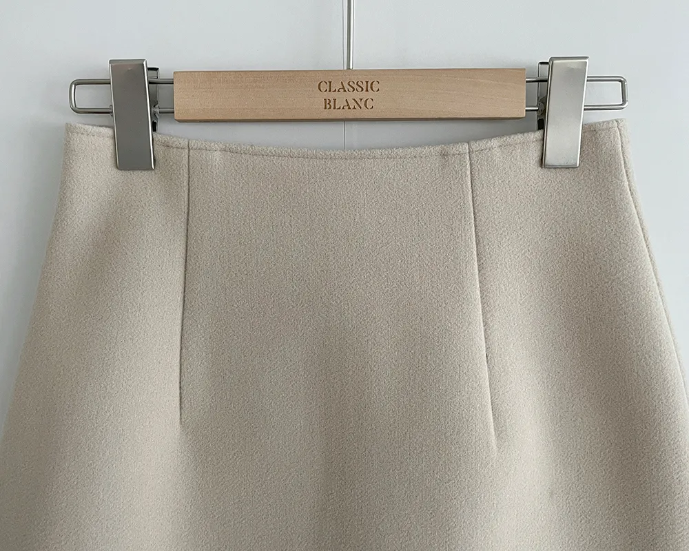 미니 스커트 오트밀 색상 이미지-S1L79